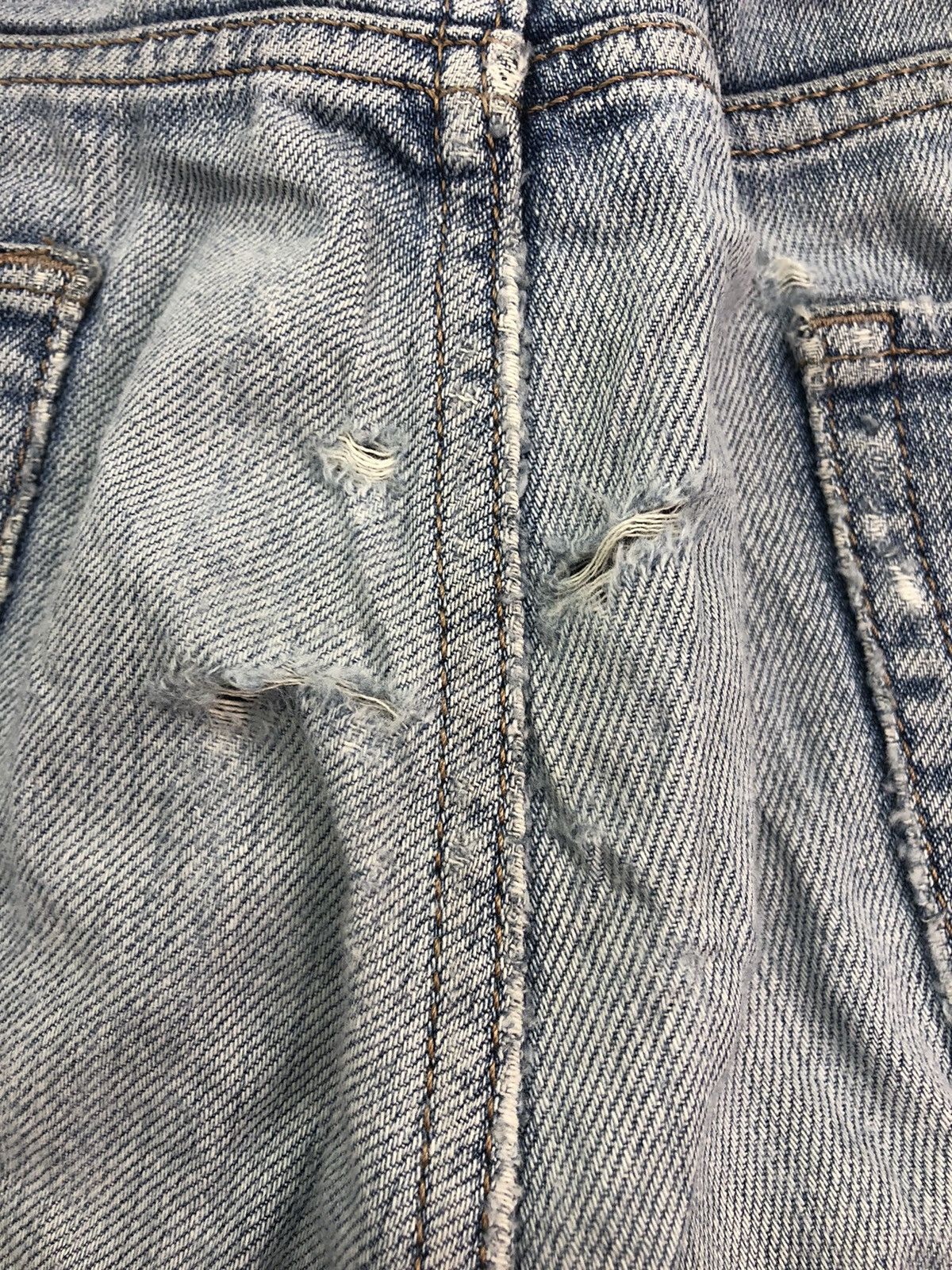Japanese Brand Japanese 1980 Distressed denim Pants Size US 32 / EU 48 - 15 Thumbnail