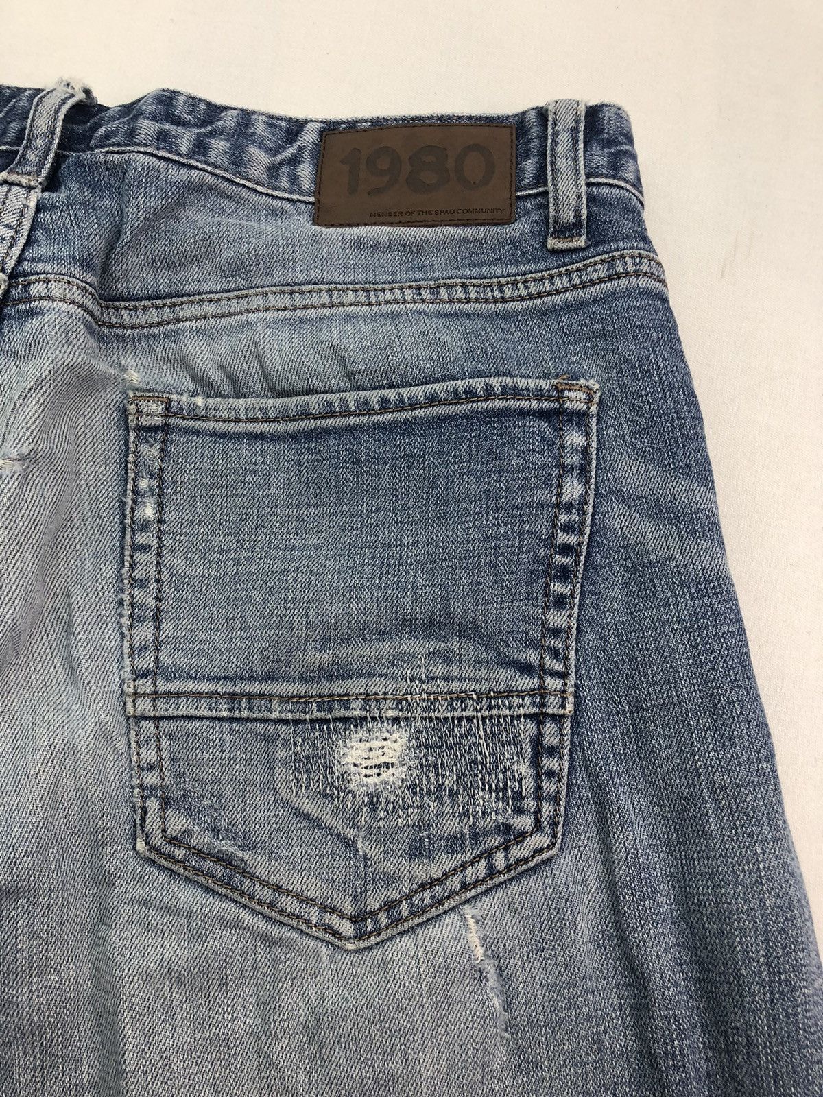 Japanese Brand Japanese 1980 Distressed denim Pants Size US 32 / EU 48 - 13 Thumbnail