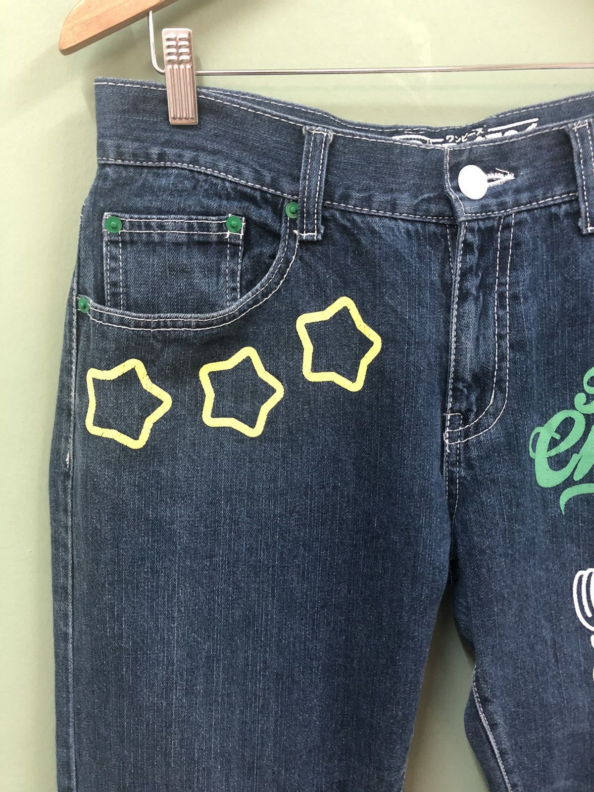 Anime × Cartoon Network × One Piece ONE PIECE COLLECTOR -REGULAR FIT TONY CHOPPER PRINTED JEANS Size US 33 - 4 Thumbnail
