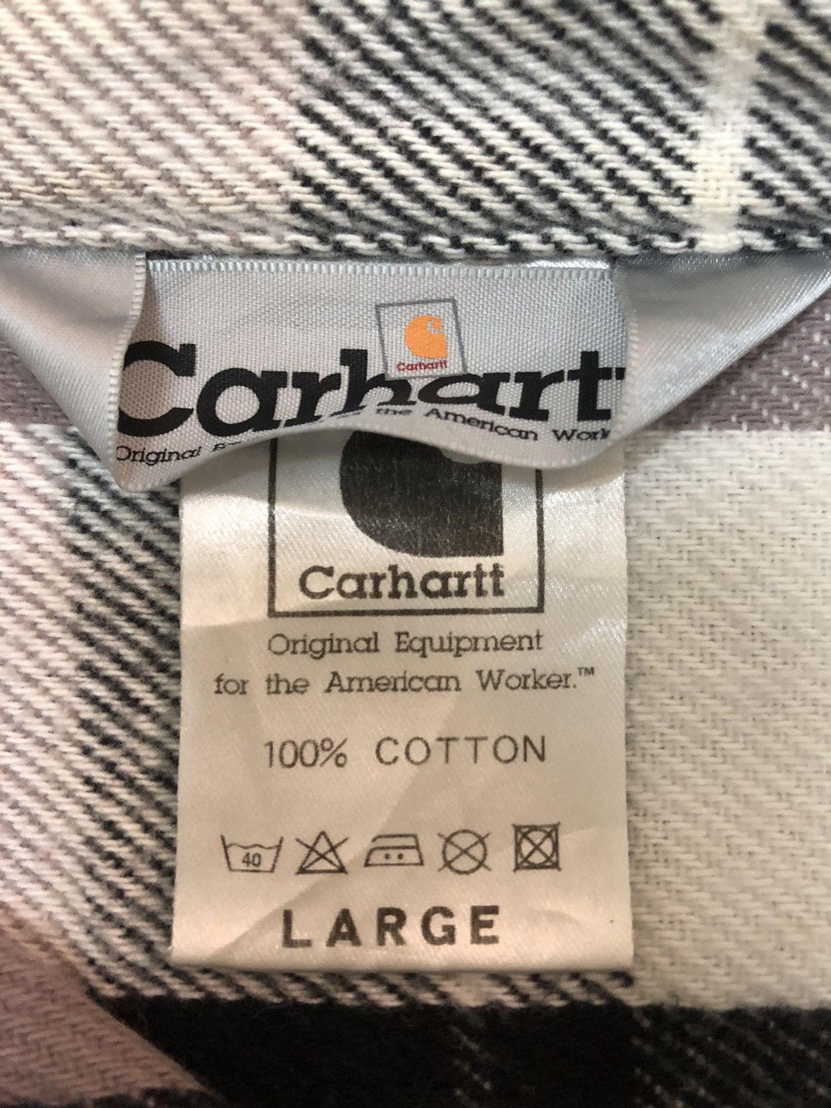 Carhartt × Carhartt Wip CARHARTT - DOUBLE POCKET CHECKER FLANNEL LONG SLEEVE SHIRT Size US L / EU 52-54 / 3 - 8 Thumbnail