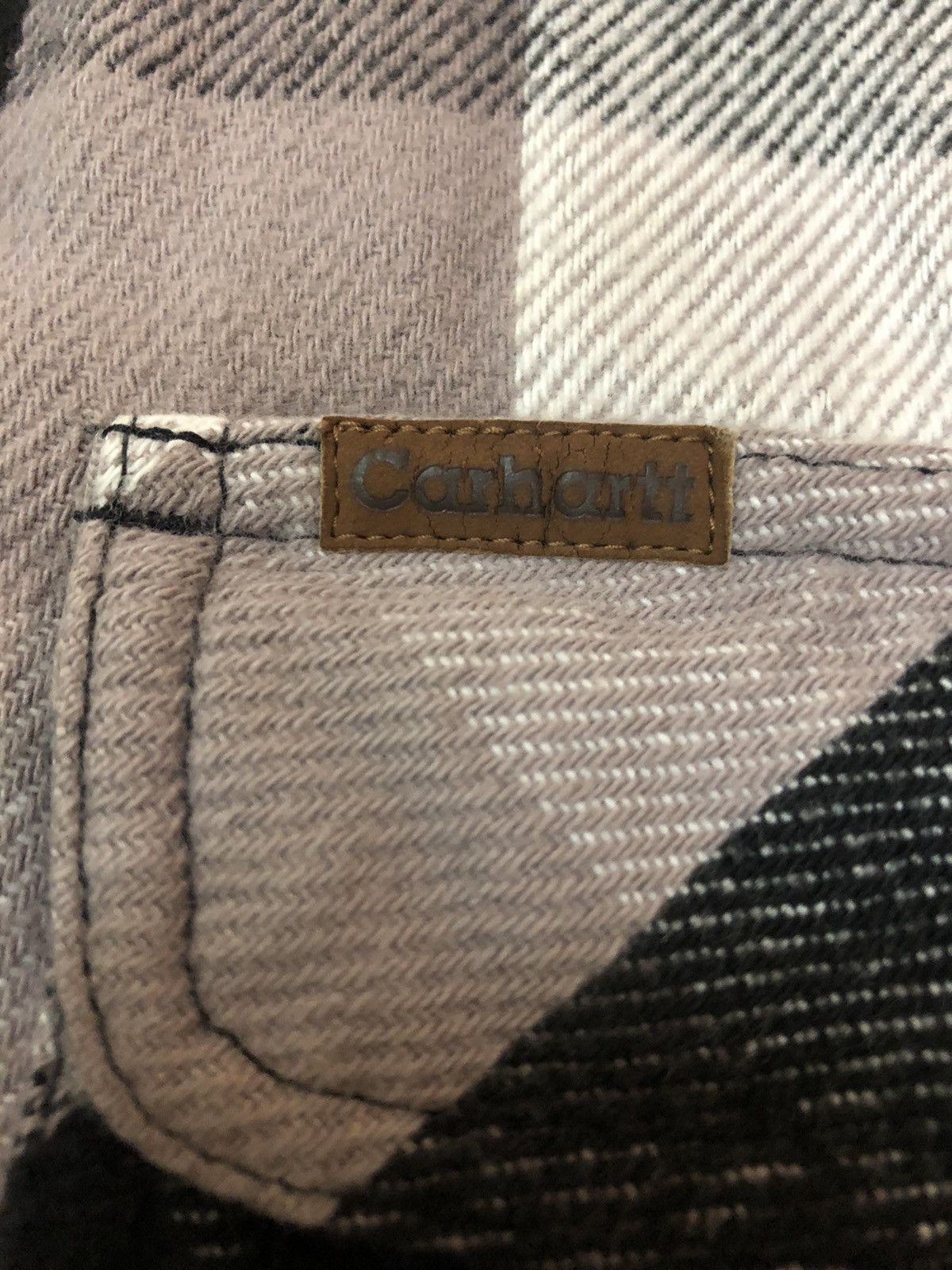 Carhartt × Carhartt Wip CARHARTT - DOUBLE POCKET CHECKER FLANNEL LONG SLEEVE SHIRT Size US L / EU 52-54 / 3 - 7 Thumbnail