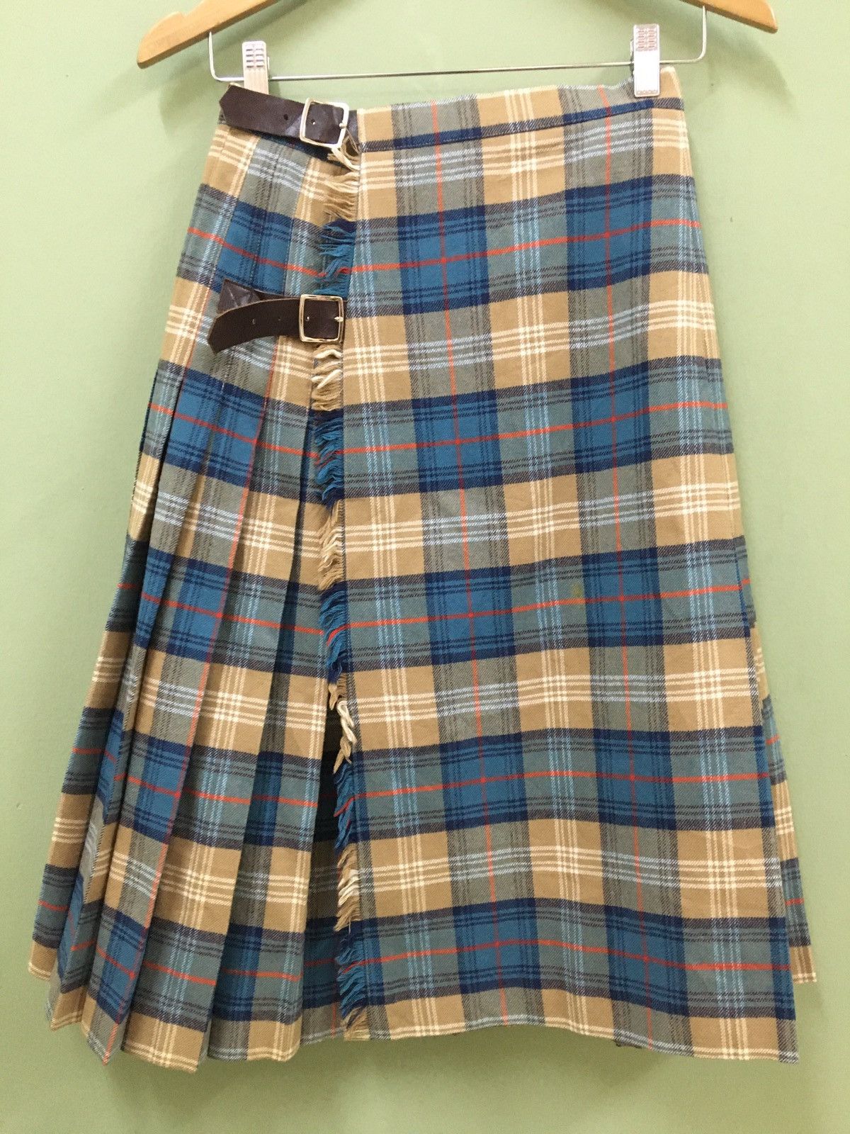 Designer THE SCOTCH HOUSE - AVANT GARDE PLAID CHECK SCOTTISH KILT Size US 28 / EU 44 - 2 Thumbnail