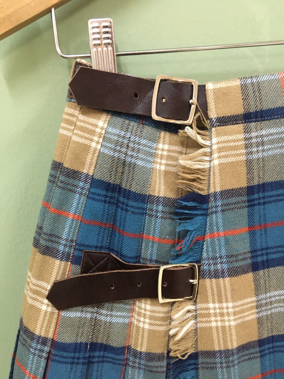 Designer THE SCOTCH HOUSE - AVANT GARDE PLAID CHECK SCOTTISH KILT Size US 28 / EU 44 - 3 Thumbnail