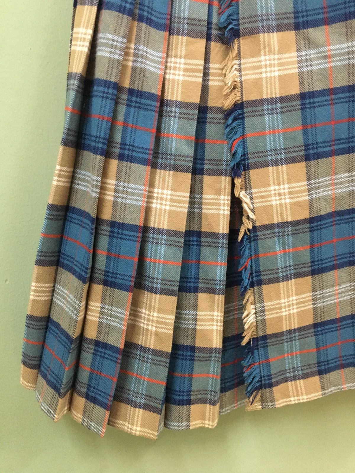 Designer THE SCOTCH HOUSE - AVANT GARDE PLAID CHECK SCOTTISH KILT Size US 28 / EU 44 - 4 Thumbnail