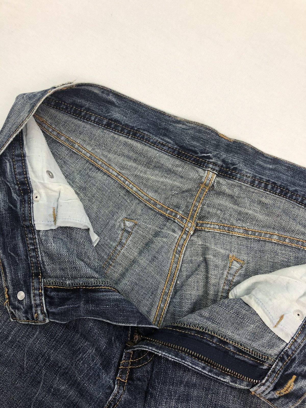 Japanese Brand Japanese HS8461B Bootleg Cut Painter Splash Denim Size US 32 / EU 48 - 7 Thumbnail