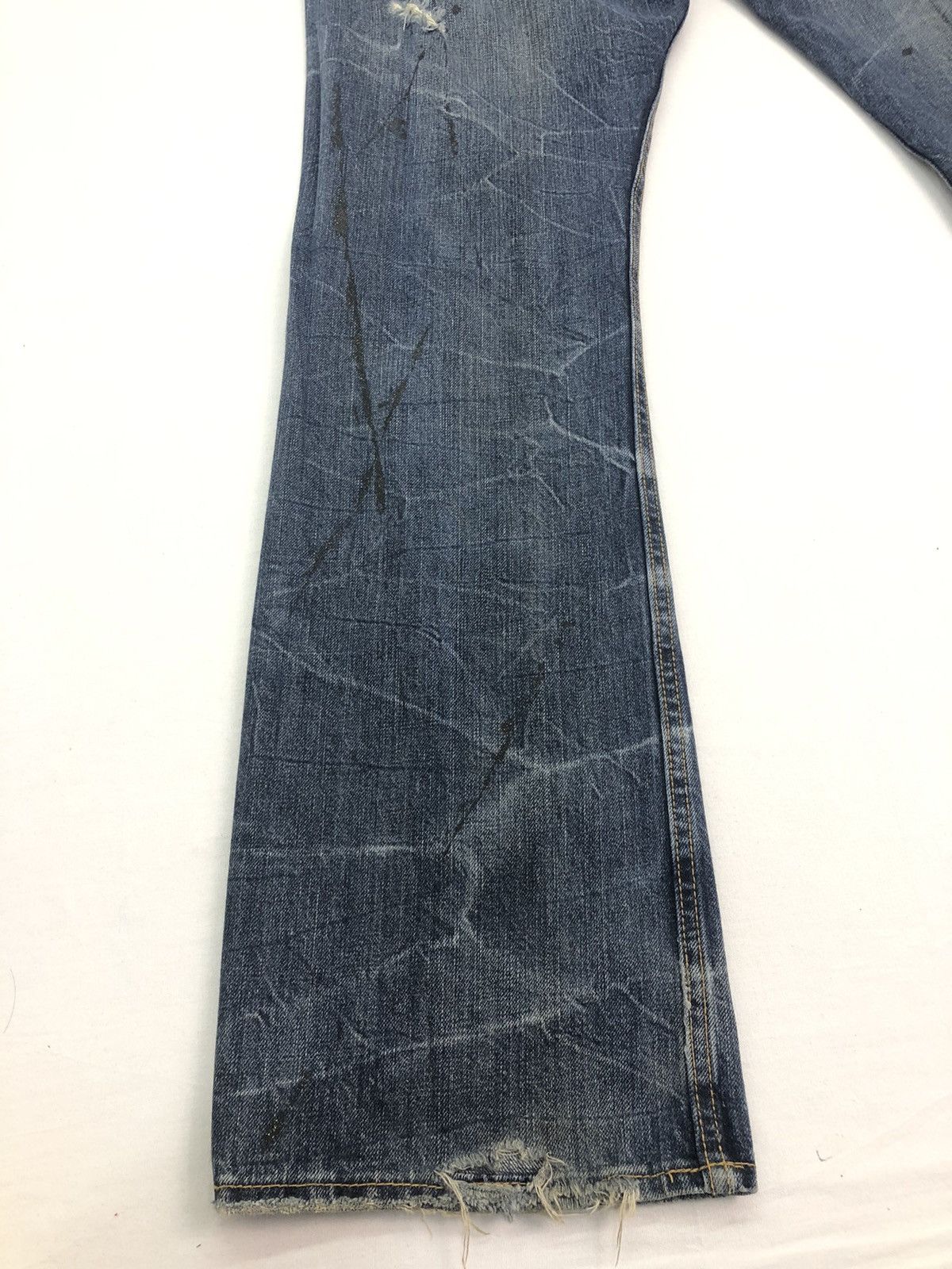 Japanese Brand Japanese HS8461B Bootleg Cut Painter Splash Denim Size US 32 / EU 48 - 14 Thumbnail