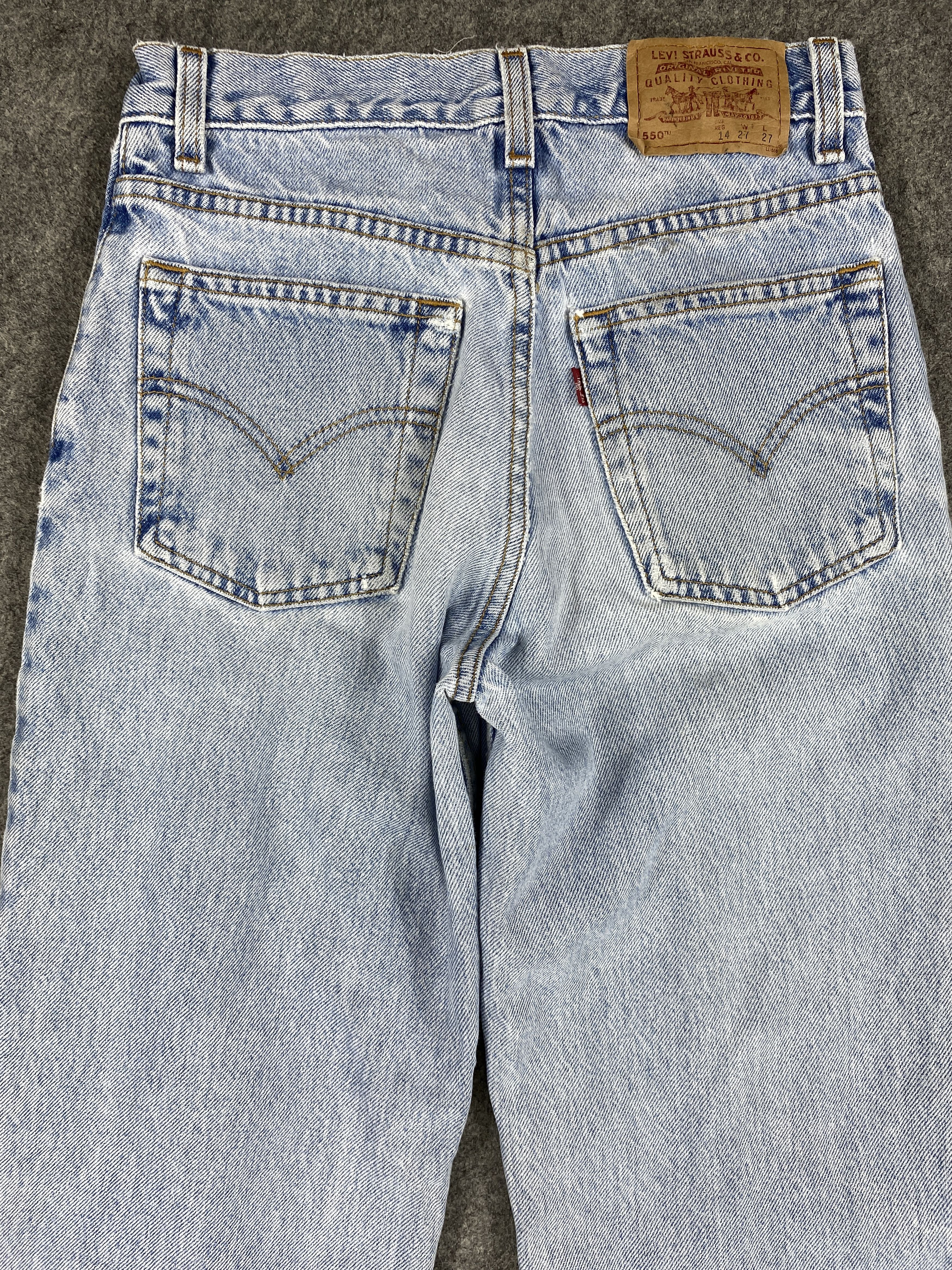 Levi's Light Blue Wash Vintage Levi's 550 25x27 Denim -SJ028 Size US 26 / EU 42 - 4 Thumbnail