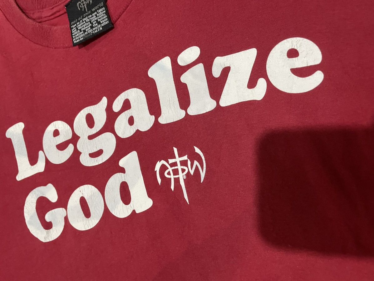 Vintage Vintage Legalize God Jesus Notw Distressed Tee Size US L / EU 52-54 / 3 - 5 Thumbnail