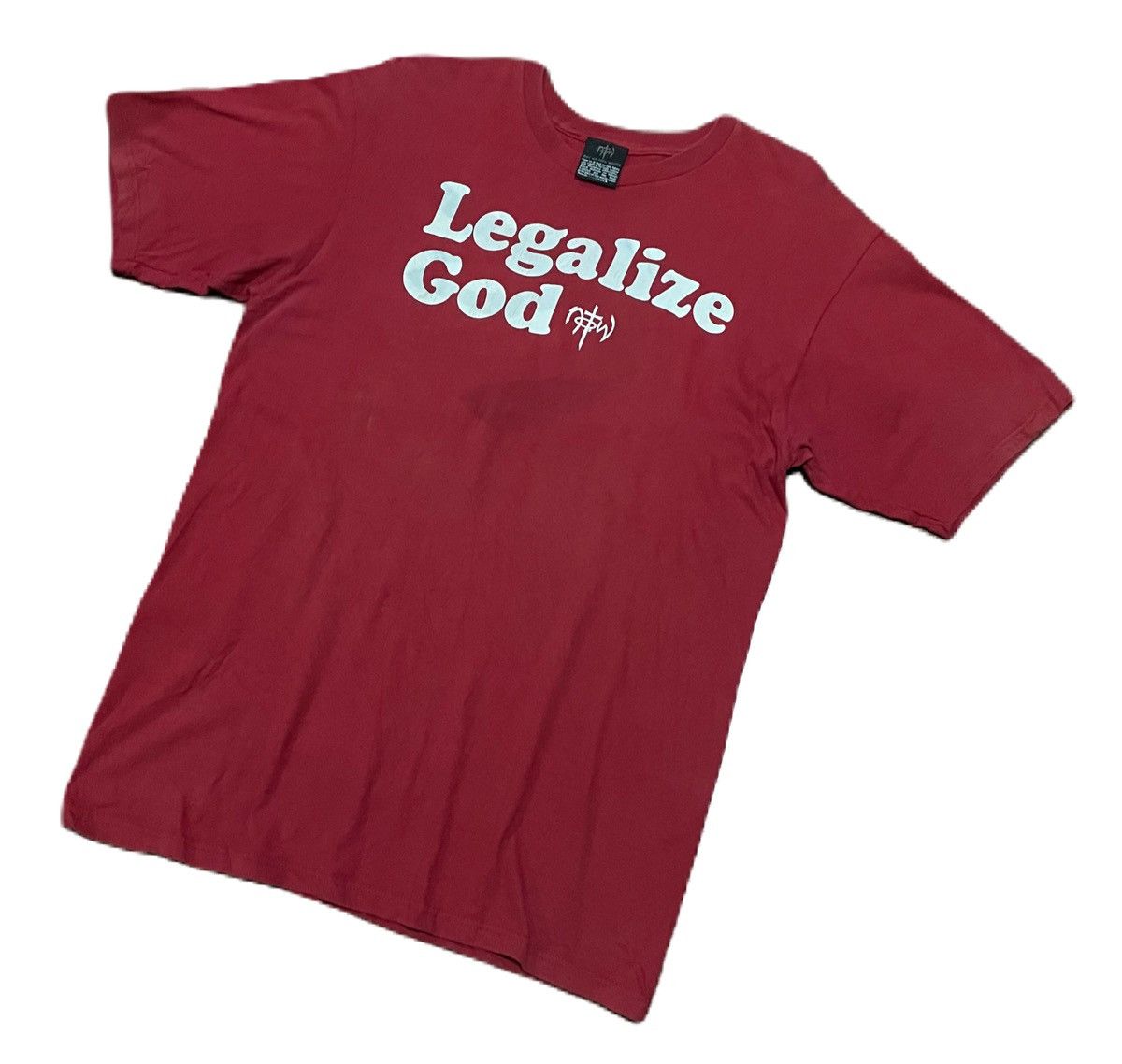 Vintage Vintage Legalize God Jesus Notw Distressed Tee Size US L / EU 52-54 / 3 - 2 Thumbnail