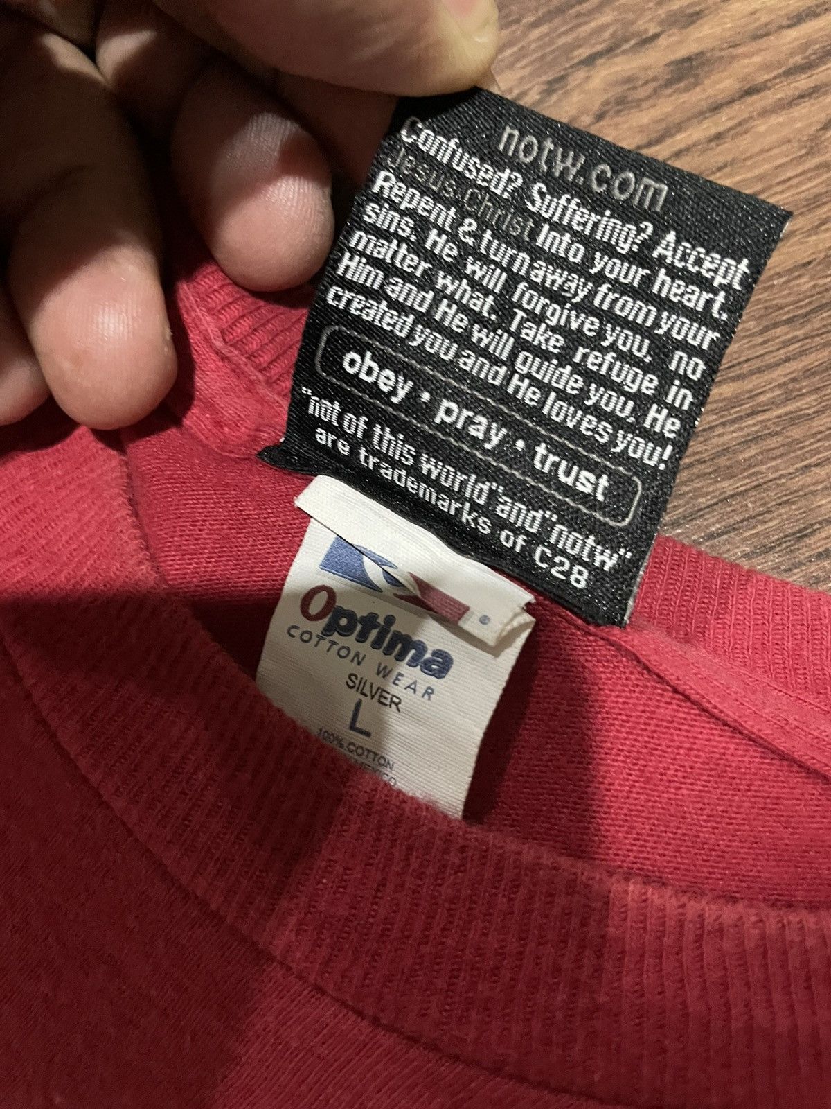 Vintage Vintage Legalize God Jesus Notw Distressed Tee Size US L / EU 52-54 / 3 - 7 Thumbnail
