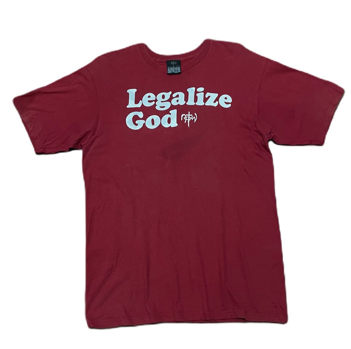 Vintage Vintage Legalize God Jesus Notw Distressed Tee Size US L / EU 52-54 / 3 - 1 Thumbnail