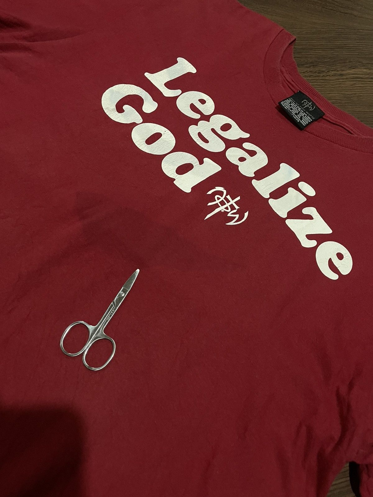 Vintage Vintage Legalize God Jesus Notw Distressed Tee Size US L / EU 52-54 / 3 - 4 Thumbnail