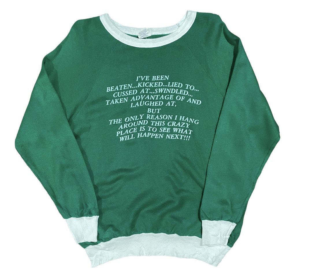 Vintage 80s American Sportswear 50/50 Blend Sweater Jumper