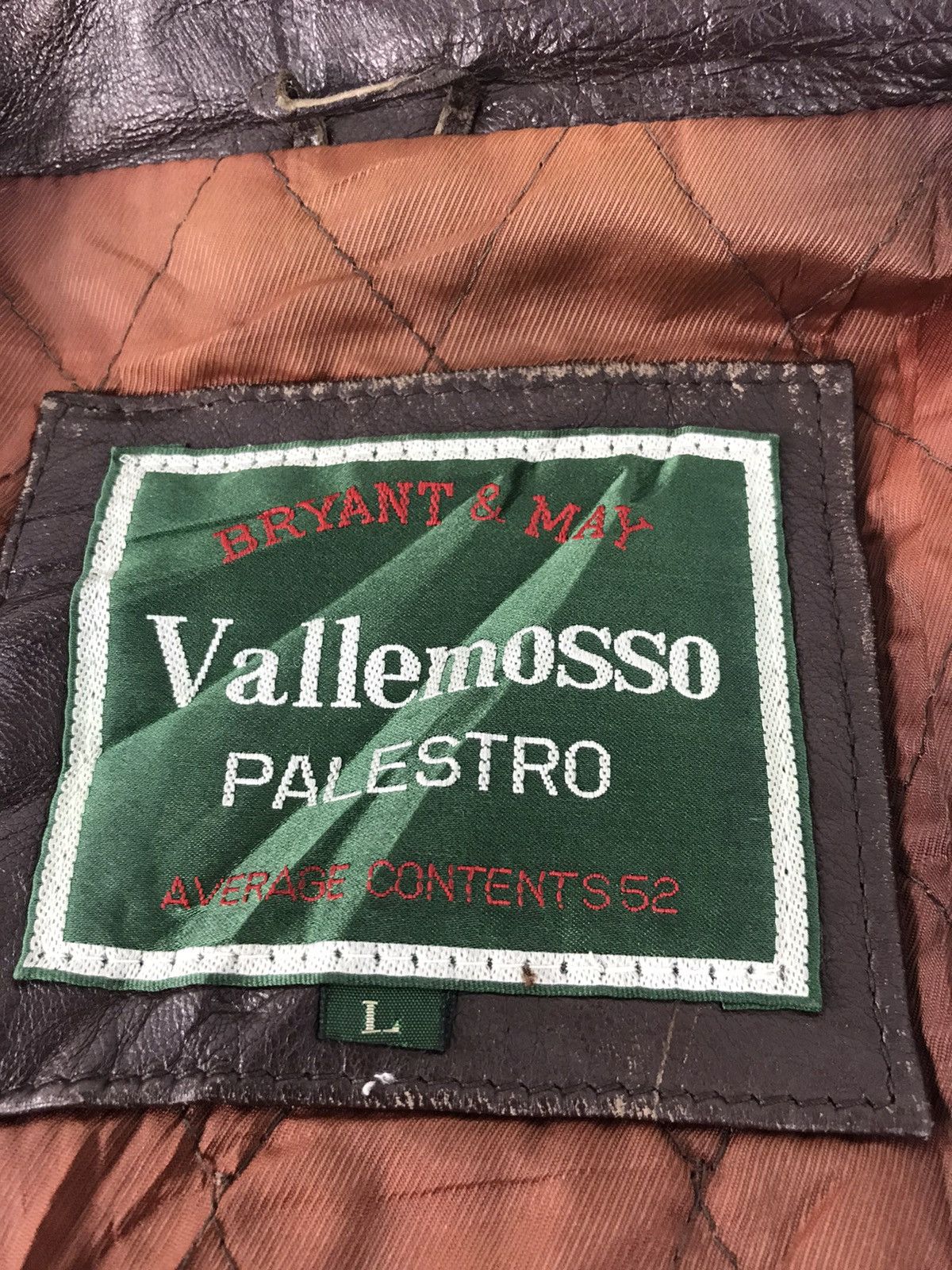Vintage Bryant & May Vallemosso Palestro Leather Jacket Quilt Inner Size US L / EU 52-54 / 3 - 5 Thumbnail