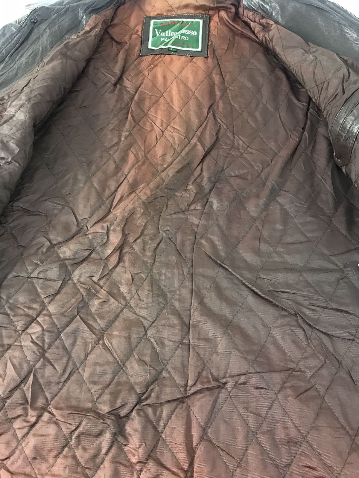 Vintage Bryant & May Vallemosso Palestro Leather Jacket Quilt Inner Size US L / EU 52-54 / 3 - 4 Thumbnail