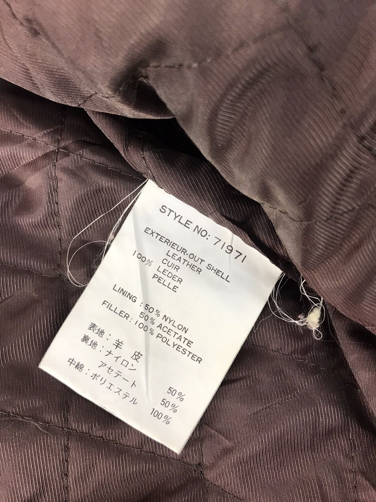 Vintage Bryant & May Vallemosso Palestro Leather Jacket Quilt Inner Size US L / EU 52-54 / 3 - 6 Thumbnail