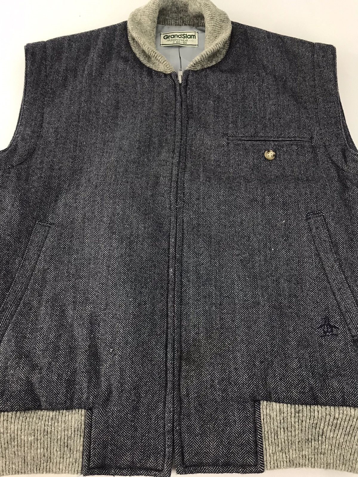 Grand Slam × Japanese Brand Grand Slam Munsingwear Padded Denim Insulated Wool Quilted Size US M / EU 48-50 / 2 - 4 Thumbnail