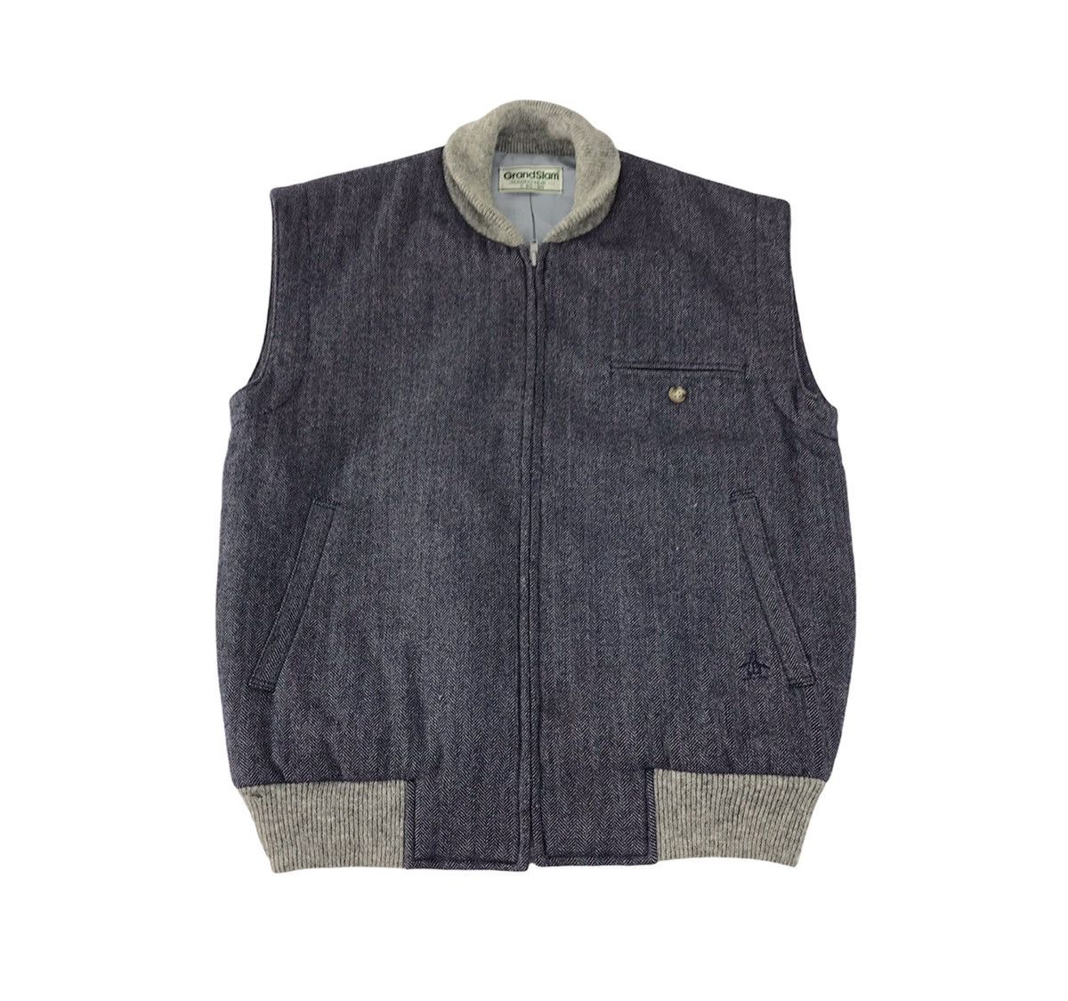 Grand Slam × Japanese Brand Grand Slam Munsingwear Padded Denim Insulated Wool Quilted Size US M / EU 48-50 / 2 - 1 Thumbnail