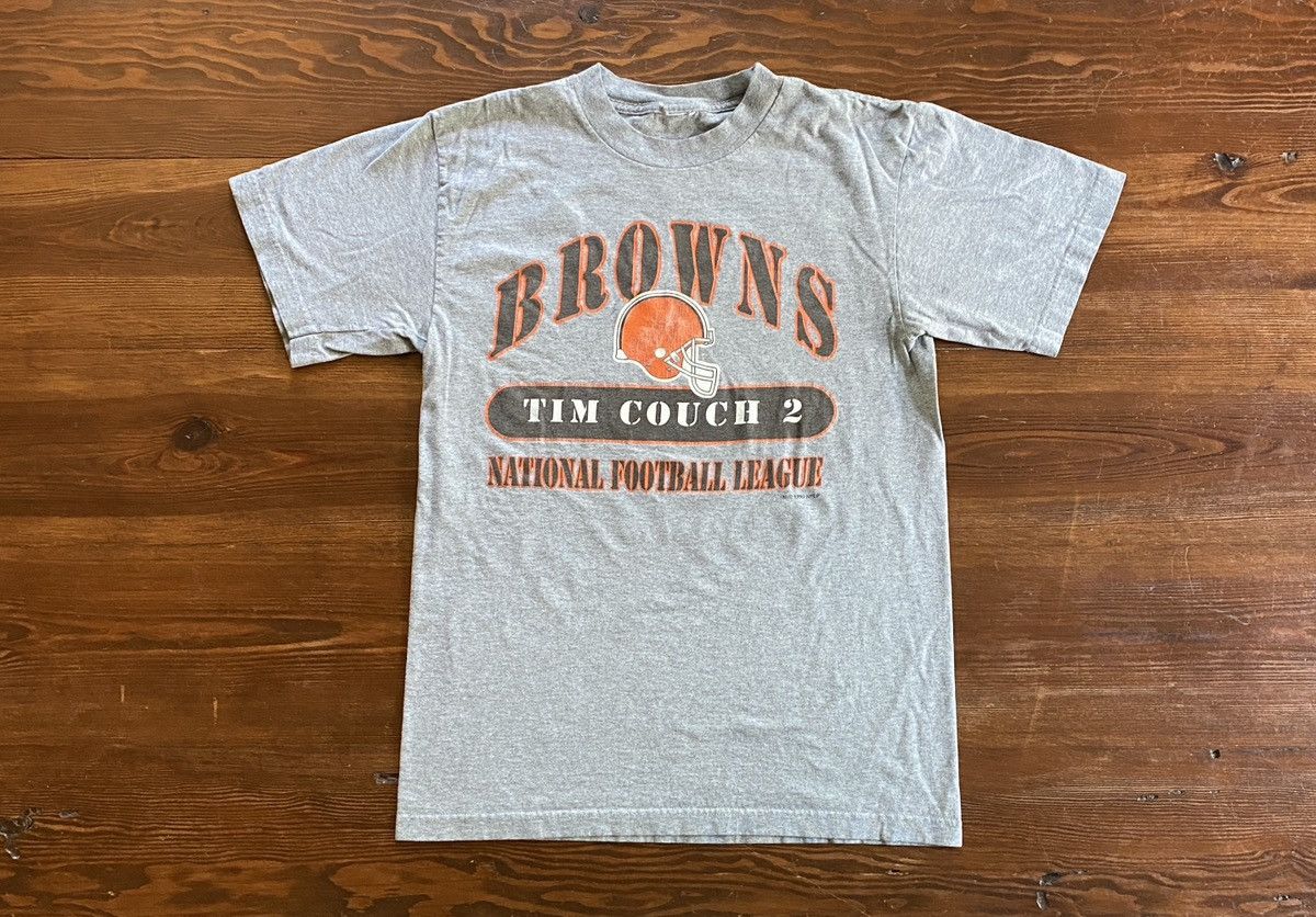 NFL Vintage ‘99 90s Tim Couch Cleveland Browns Double Sided Tee Size US M / EU 48-50 / 2 - 1 Thumbnail