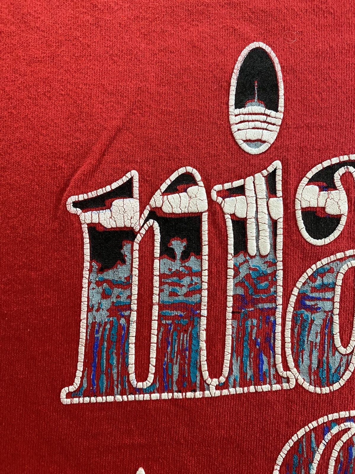 Vintage Vintage 90’s Niagara Falls Canada Single Stitch Red Tee Size US XL / EU 56 / 4 - 5 Thumbnail