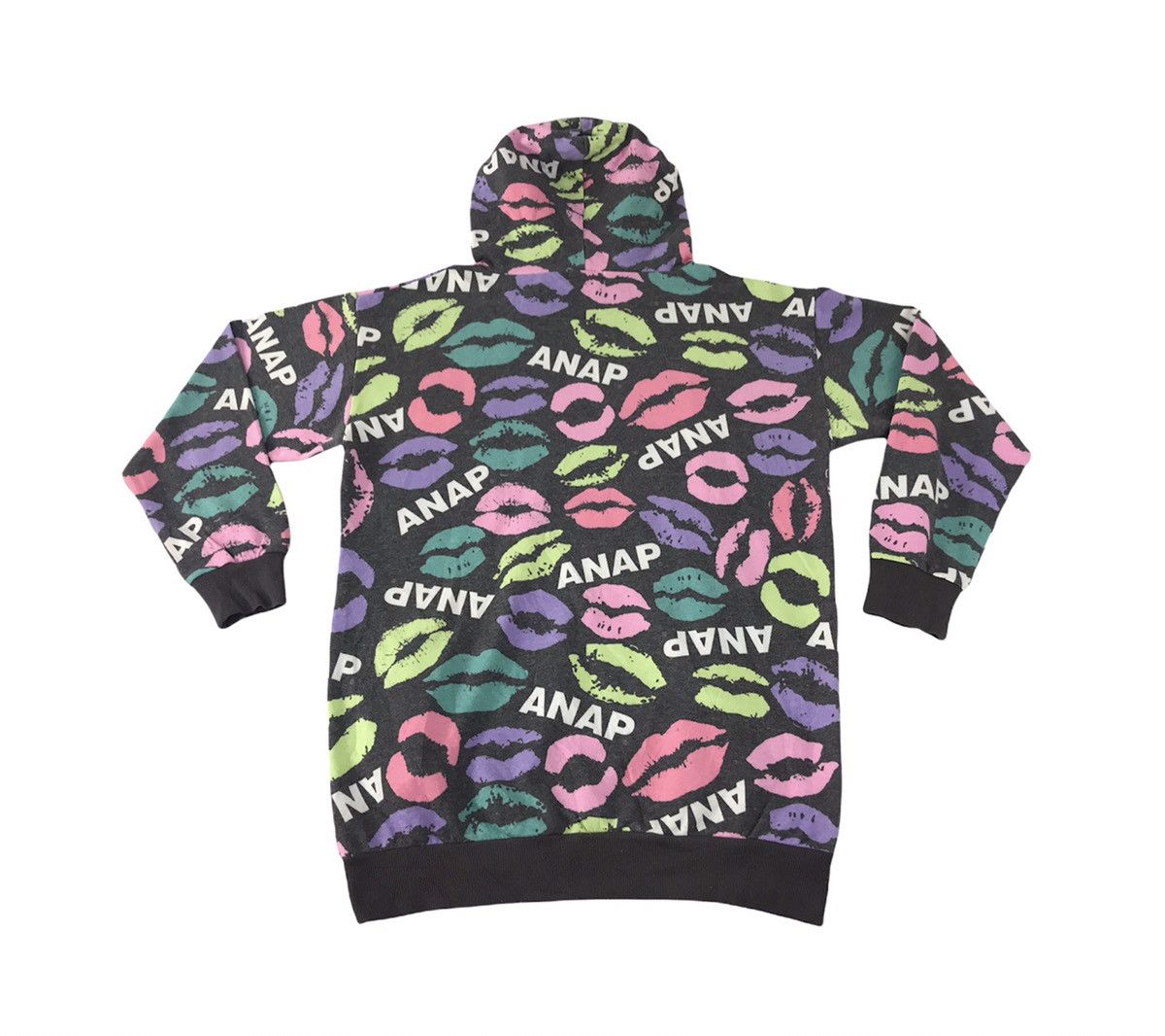 Japanese Brand × Vintage Anap All Over Lips Logo Pull Over Hoodies Fashion Size US L / EU 52-54 / 3 - 2 Thumbnail