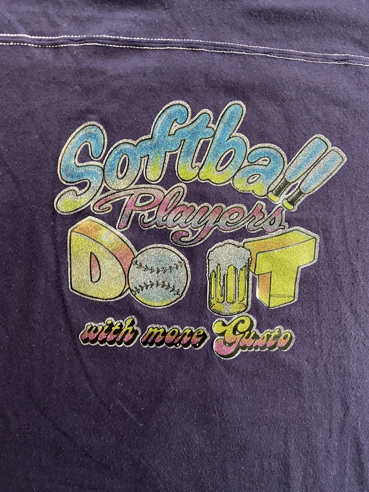 Vintage Vintage 1978 Softball Decal Roach Single Stitch Ringer Tee Size US M / EU 48-50 / 2 - 4 Thumbnail