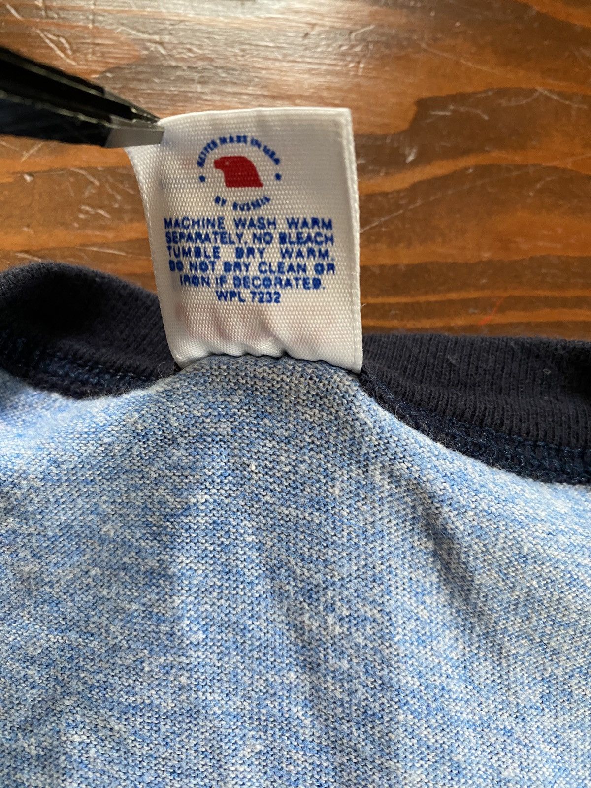 Jerzees × Russell Athletic × Vintage Vintage 80’s North Penn Marching Knights Blue Ringer Tee Size US M / EU 48-50 / 2 - 9 Thumbnail