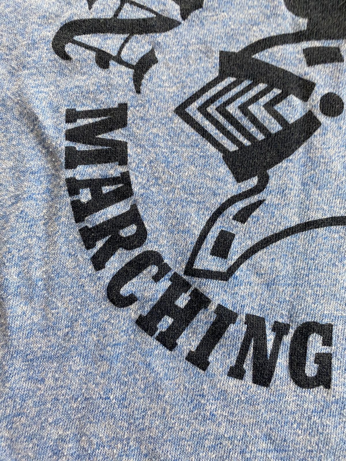 Jerzees × Russell Athletic × Vintage Vintage 80’s North Penn Marching Knights Blue Ringer Tee Size US M / EU 48-50 / 2 - 6 Thumbnail