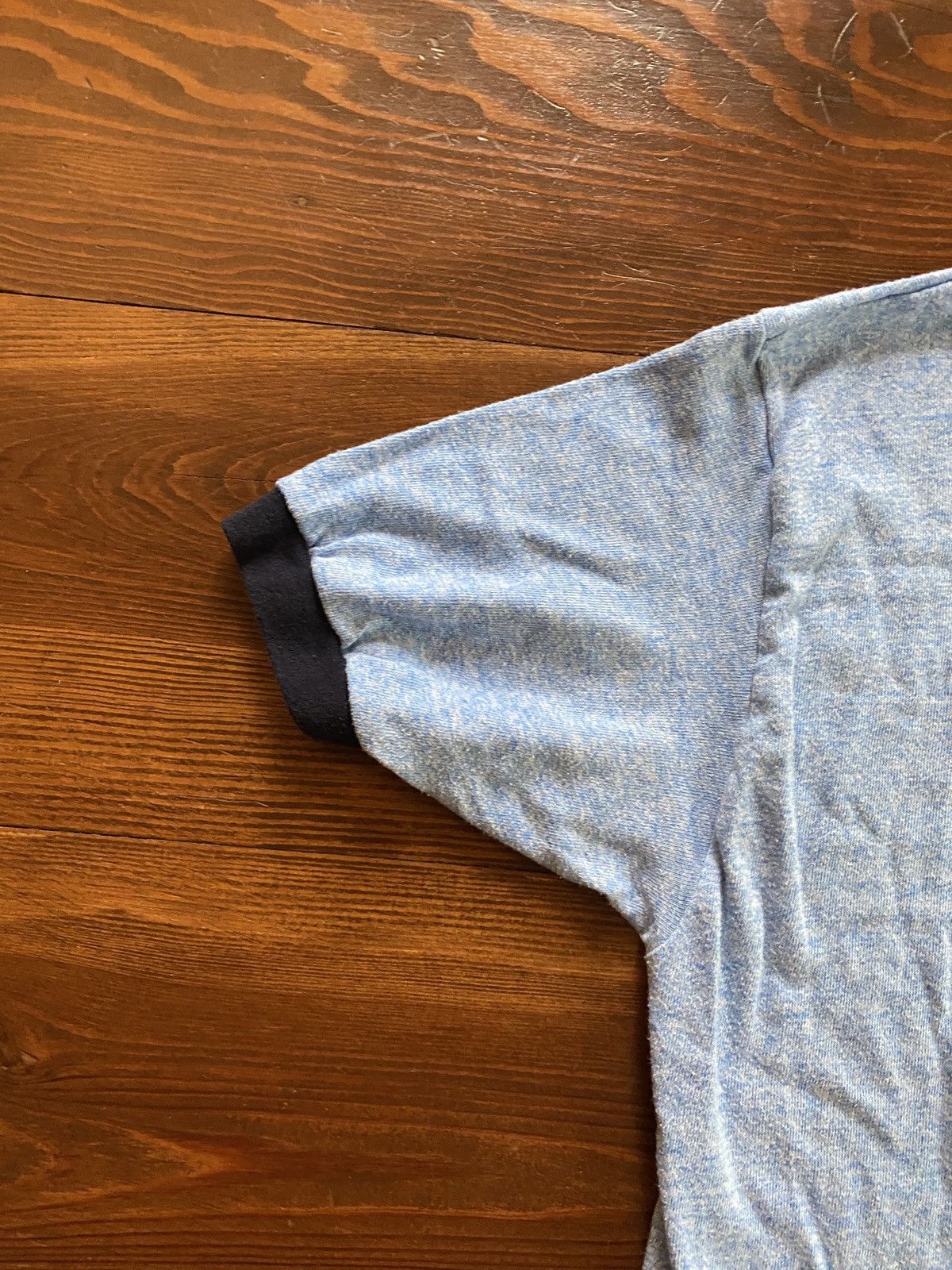 Jerzees × Russell Athletic × Vintage Vintage 80’s North Penn Marching Knights Blue Ringer Tee Size US M / EU 48-50 / 2 - 15 Thumbnail