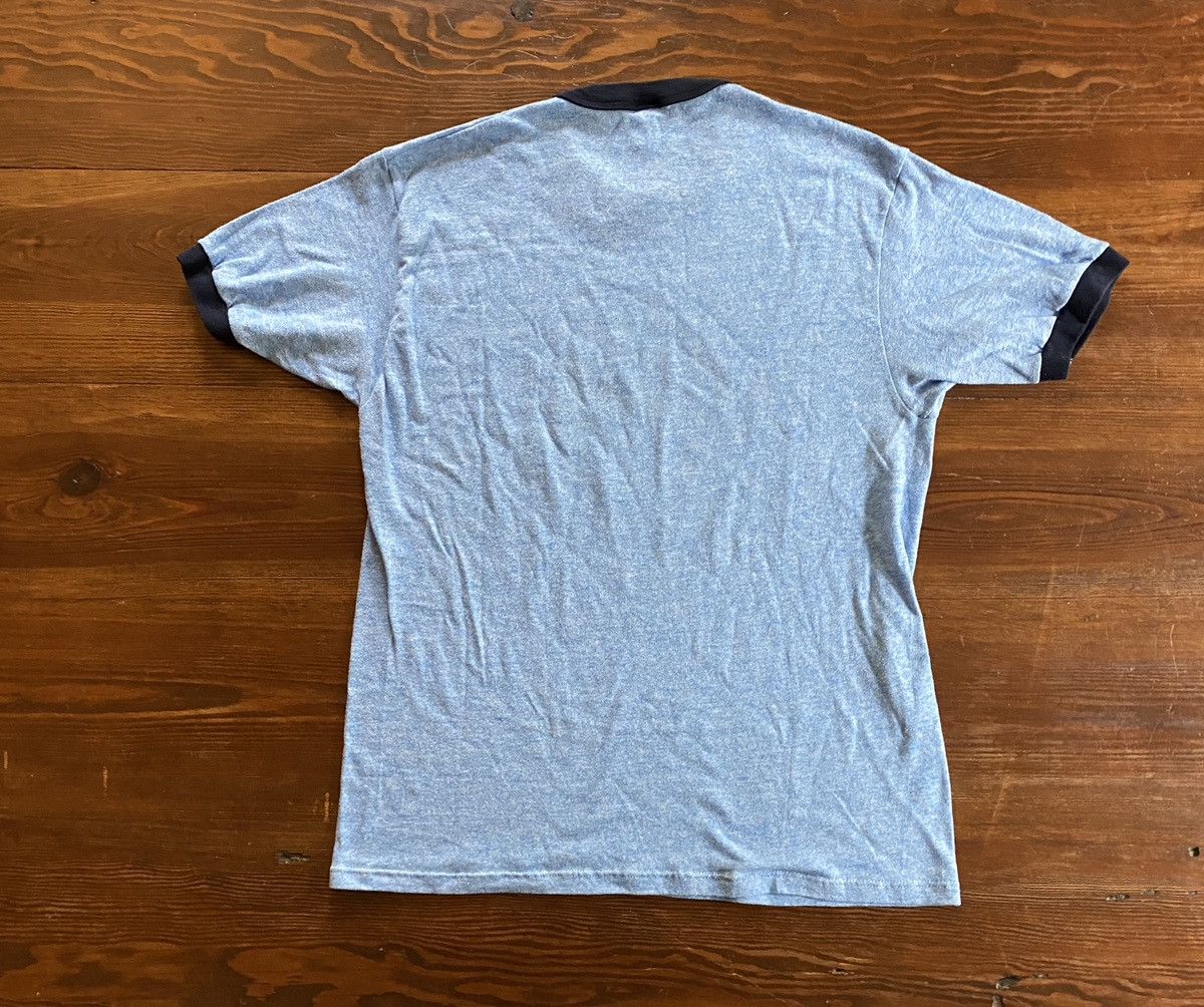 Jerzees × Russell Athletic × Vintage Vintage 80’s North Penn Marching Knights Blue Ringer Tee Size US M / EU 48-50 / 2 - 13 Thumbnail
