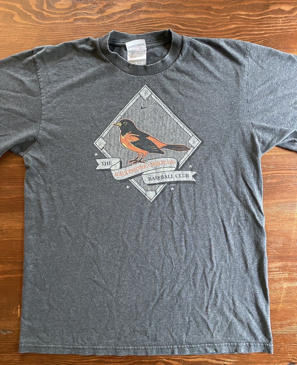MLB Vintage Y2K’s Baltimore Orioles Nike Mini Center Swoosh Tee Size US M / EU 48-50 / 2 - 2 Thumbnail