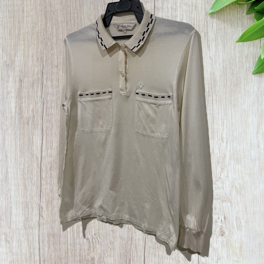 Christian Dior Monsieur Vintage 80s Christian Dior Sports Double Pocket Collar Polos Size US S / EU 44-46 / 1 - 6 Thumbnail
