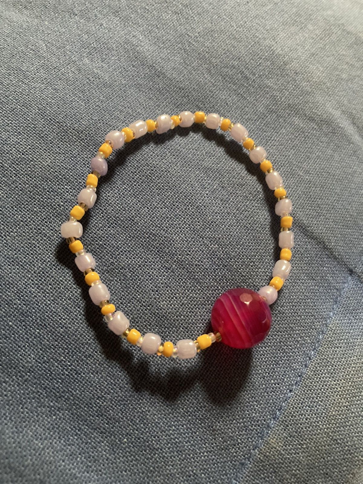 Jewelry SALE Pink agate statement beaded bracelet Size ONE SIZE - 3 Thumbnail