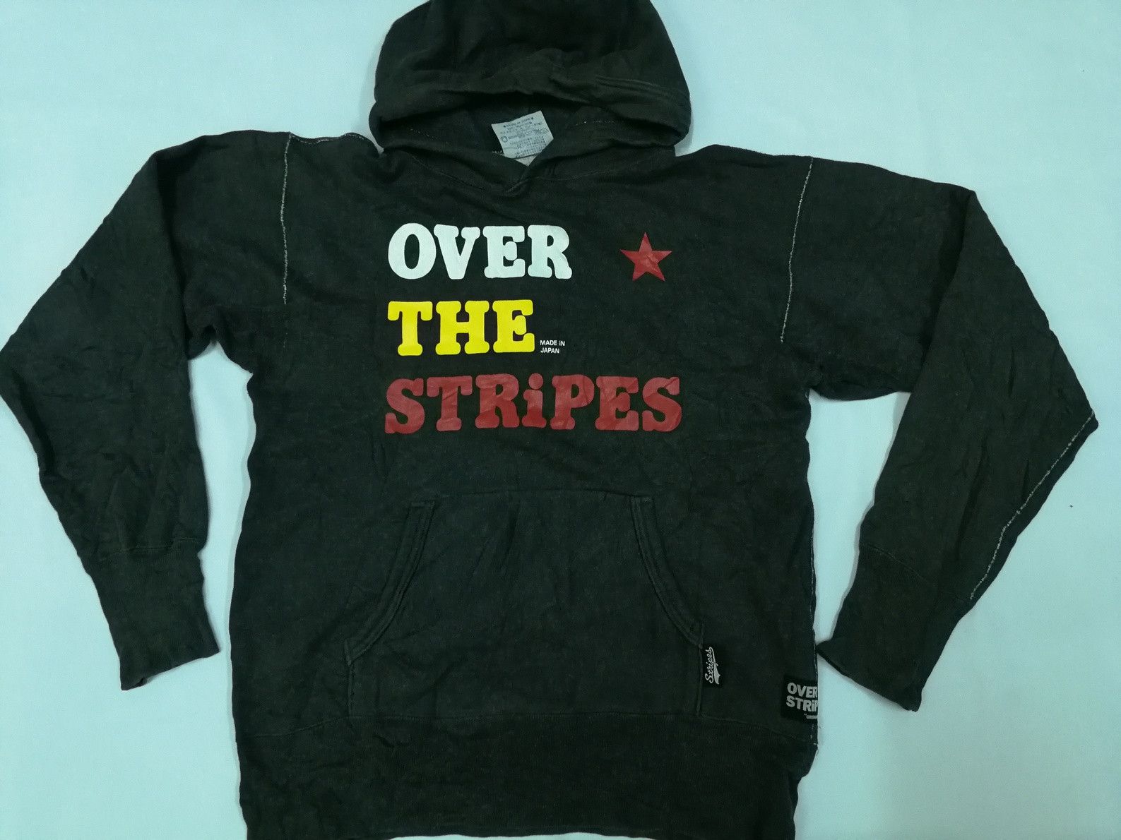 Japanese Brand × OVER THE STRiPES × Recon Over The Stripes Overthestripes Grimmie Heavy Hoodie Size US L / EU 52-54 / 3 - 1 Thumbnail