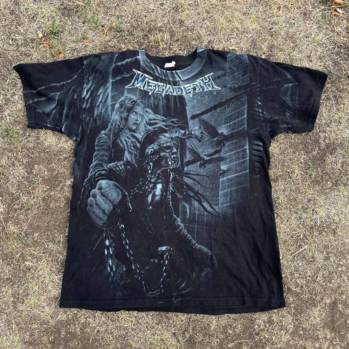 Vintage Vintage Y2K Megadeth Sun Faded Graphic Band Tee Grunge L Size US L / EU 52-54 / 3 - 1 Thumbnail