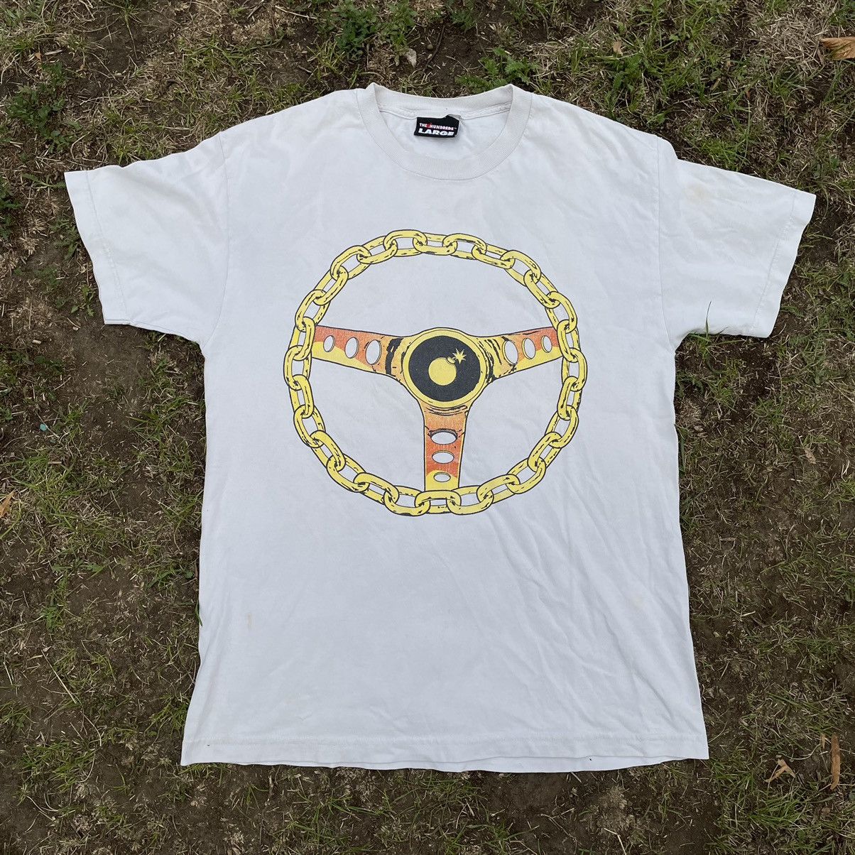 Vintage Vintage 90s Chain Steering Wheel Graphic Tee White Boxy L Size US L / EU 52-54 / 3 - 1 Thumbnail