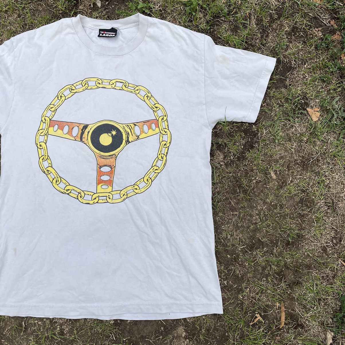 Vintage Vintage 90s Chain Steering Wheel Graphic Tee White Boxy L Size US L / EU 52-54 / 3 - 2 Thumbnail