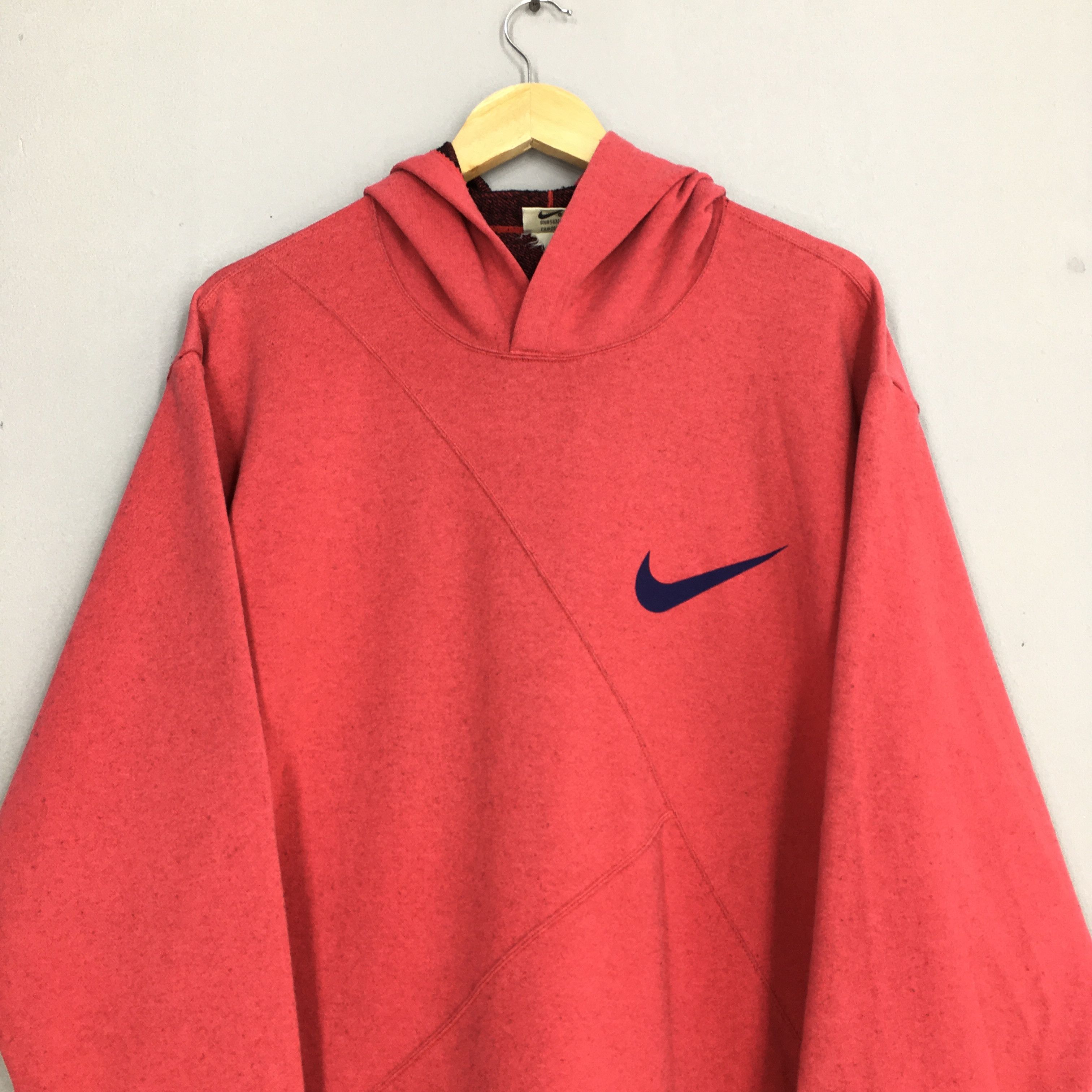 Nike Nike Swoosh Hoodie Sweatshirt Red Medium Size US M / EU 48-50 / 2 - 2 Thumbnail