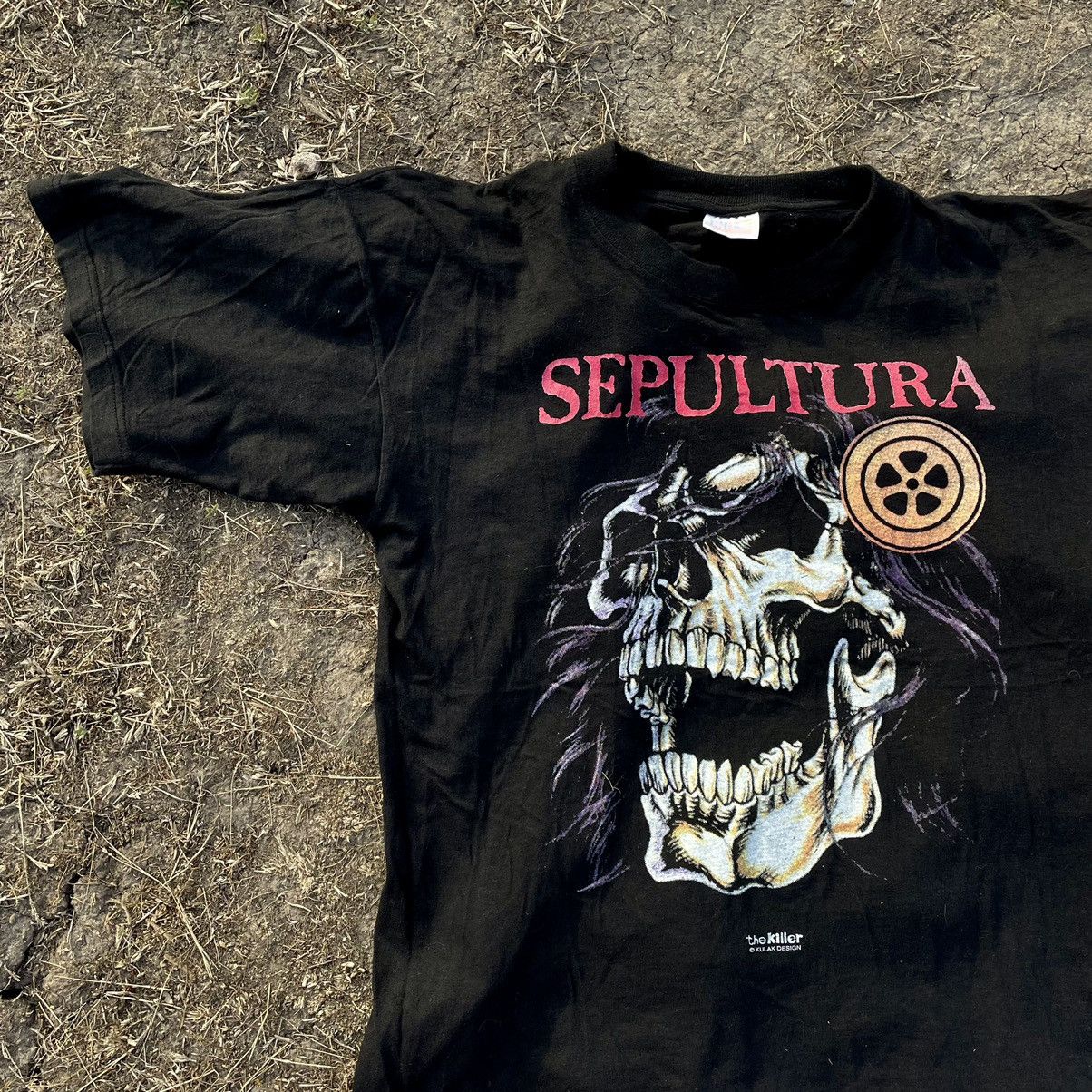 Vintage Vintage 90s Sepultura Sun Faded Band Tee Graphic Punk Boxy L Size US L / EU 52-54 / 3 - 4 Thumbnail