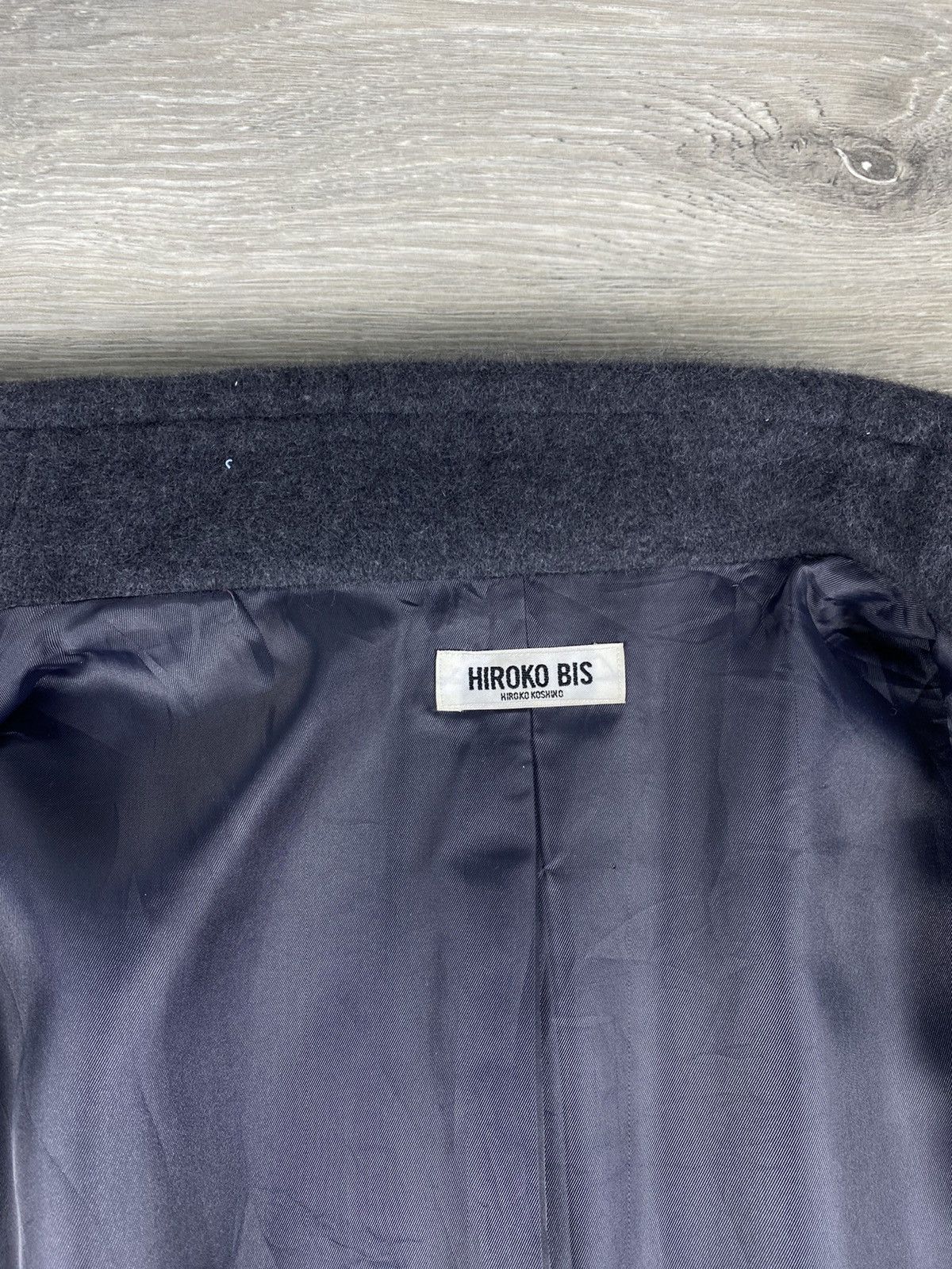 Hiroko Koshino Homme Vintage Hiroko Koshino Bis Wool Coats Long Jacket Size US L / EU 52-54 / 3 - 4 Thumbnail