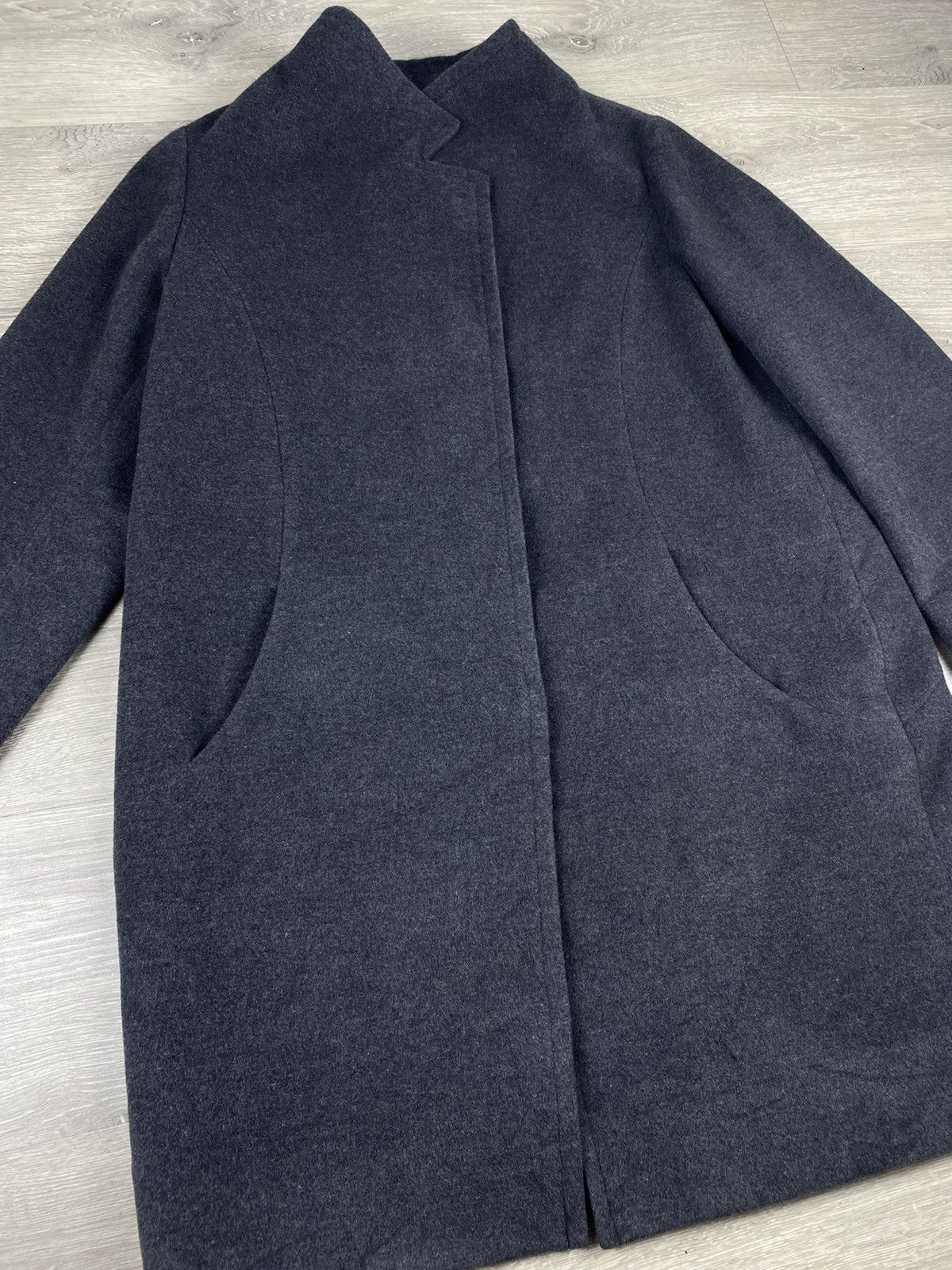 Hiroko Koshino Homme Vintage Hiroko Koshino Bis Wool Coats Long Jacket Size US L / EU 52-54 / 3 - 2 Thumbnail