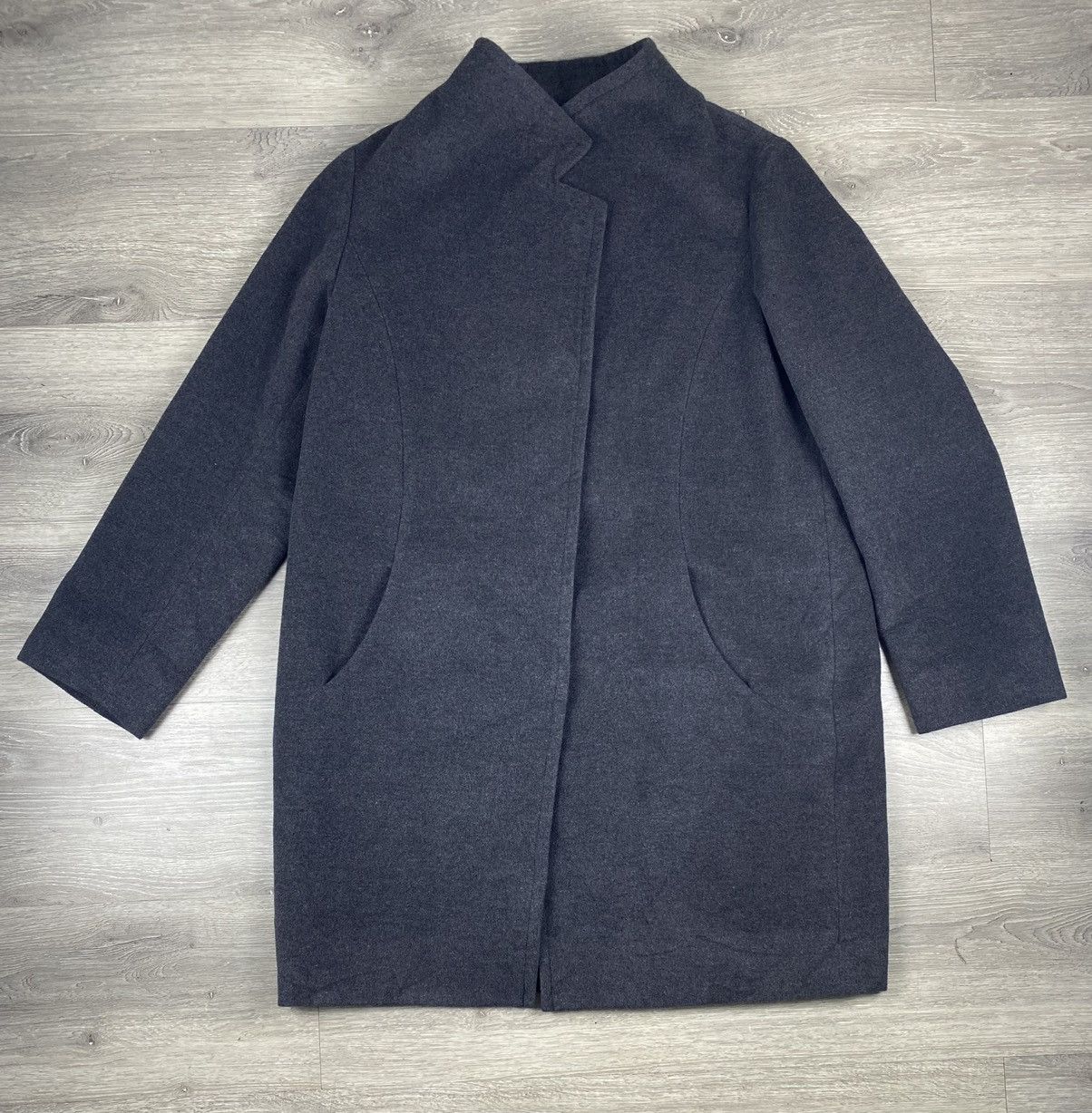 Hiroko Koshino Homme Vintage Hiroko Koshino Bis Wool Coats Long Jacket Size US L / EU 52-54 / 3 - 1 Thumbnail
