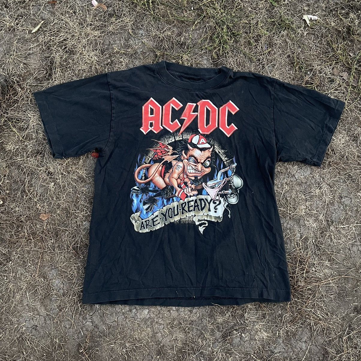 Vintage Vintage AC DC Band Tee Graphic Print Streetwear Grunge M Size US M / EU 48-50 / 2 - 1 Thumbnail