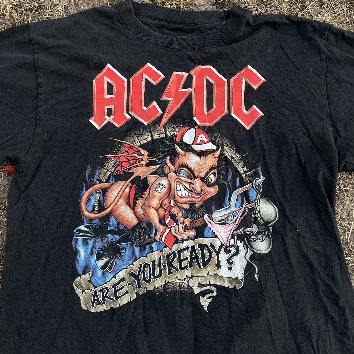 Vintage Vintage AC DC Band Tee Graphic Print Streetwear Grunge M Size US M / EU 48-50 / 2 - 4 Thumbnail