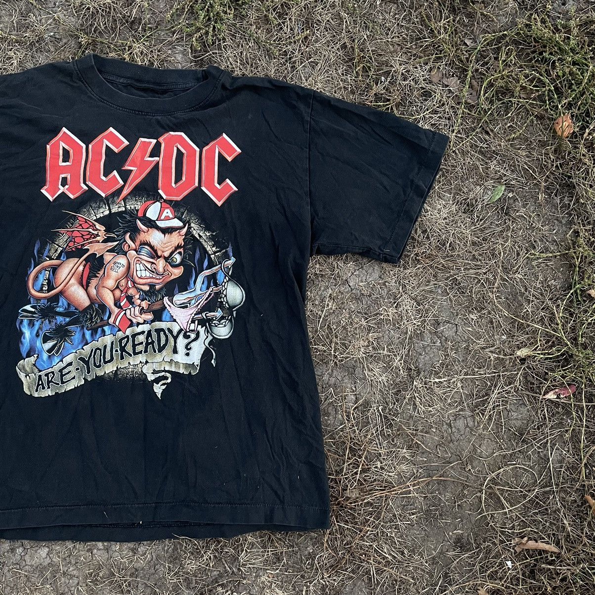 Vintage Vintage AC DC Band Tee Graphic Print Streetwear Grunge M Size US M / EU 48-50 / 2 - 2 Thumbnail