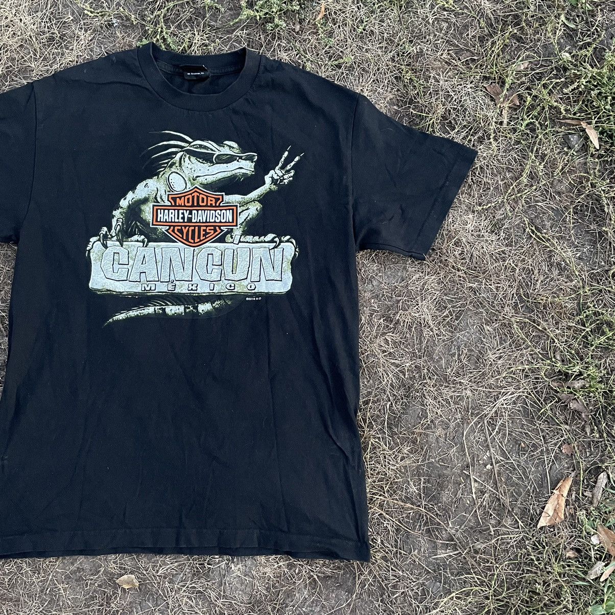 Vintage Vintage Y2K Harley Davidson Graphic Tee Motorcycle Black L Size US L / EU 52-54 / 3 - 3 Thumbnail