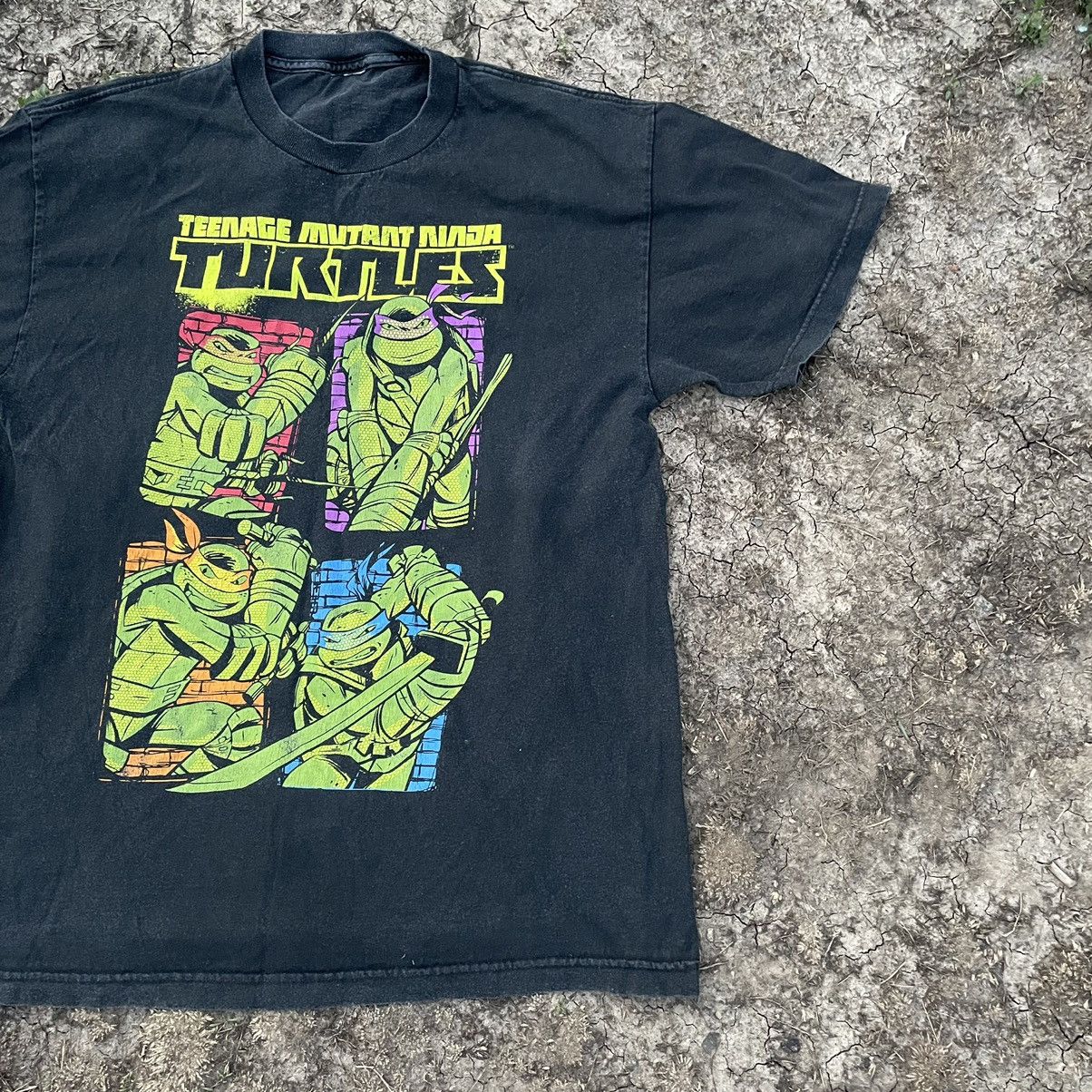 Vintage Vintage 90s TMNT Sun Faded Graphic Tee Skater Baggy Slim L Size US L / EU 52-54 / 3 - 2 Thumbnail