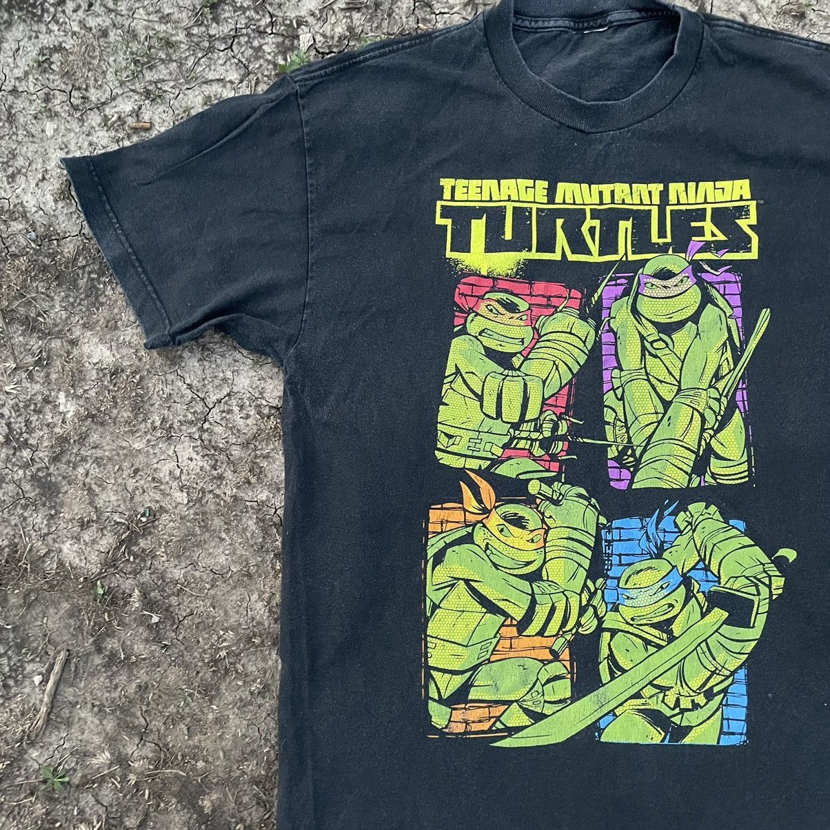 Vintage Vintage 90s TMNT Sun Faded Graphic Tee Skater Baggy Slim L Size US L / EU 52-54 / 3 - 3 Thumbnail