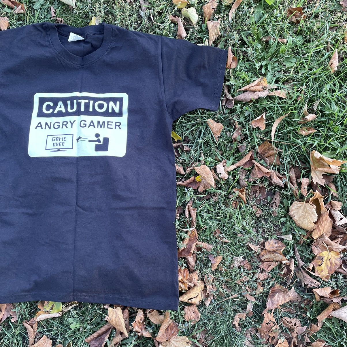 Vintage Vintage Y2K Angry Gamer Graphic Tee Humor Streetwear Baggy M Size US M / EU 48-50 / 2 - 2 Thumbnail