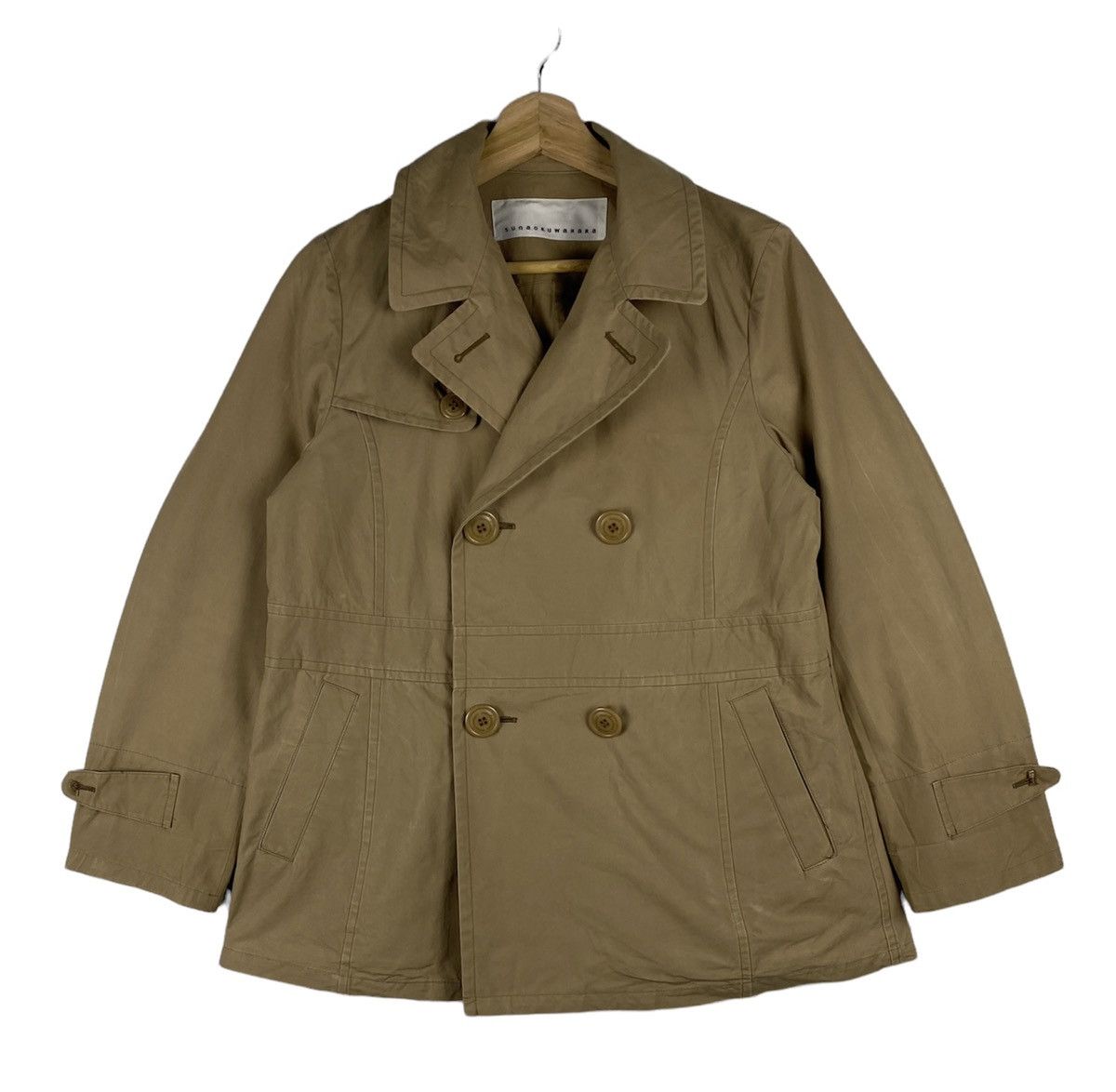 Issey Miyake Issey Miyake Sunao Kuwahara Pea Coat Double Breasted Jacket Size M / US 6-8 / IT 42-44 - 1 Thumbnail